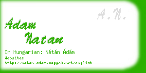 adam natan business card