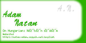 adam natan business card